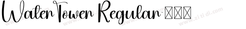 WaterTower Regular字体转换